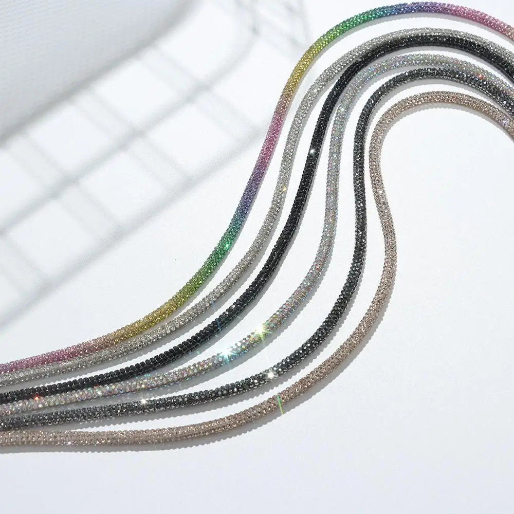 Luxury Rhinestone Shoelaces 1Pc Rainbow Diamond Shoe laces 100/120/140/160CM
