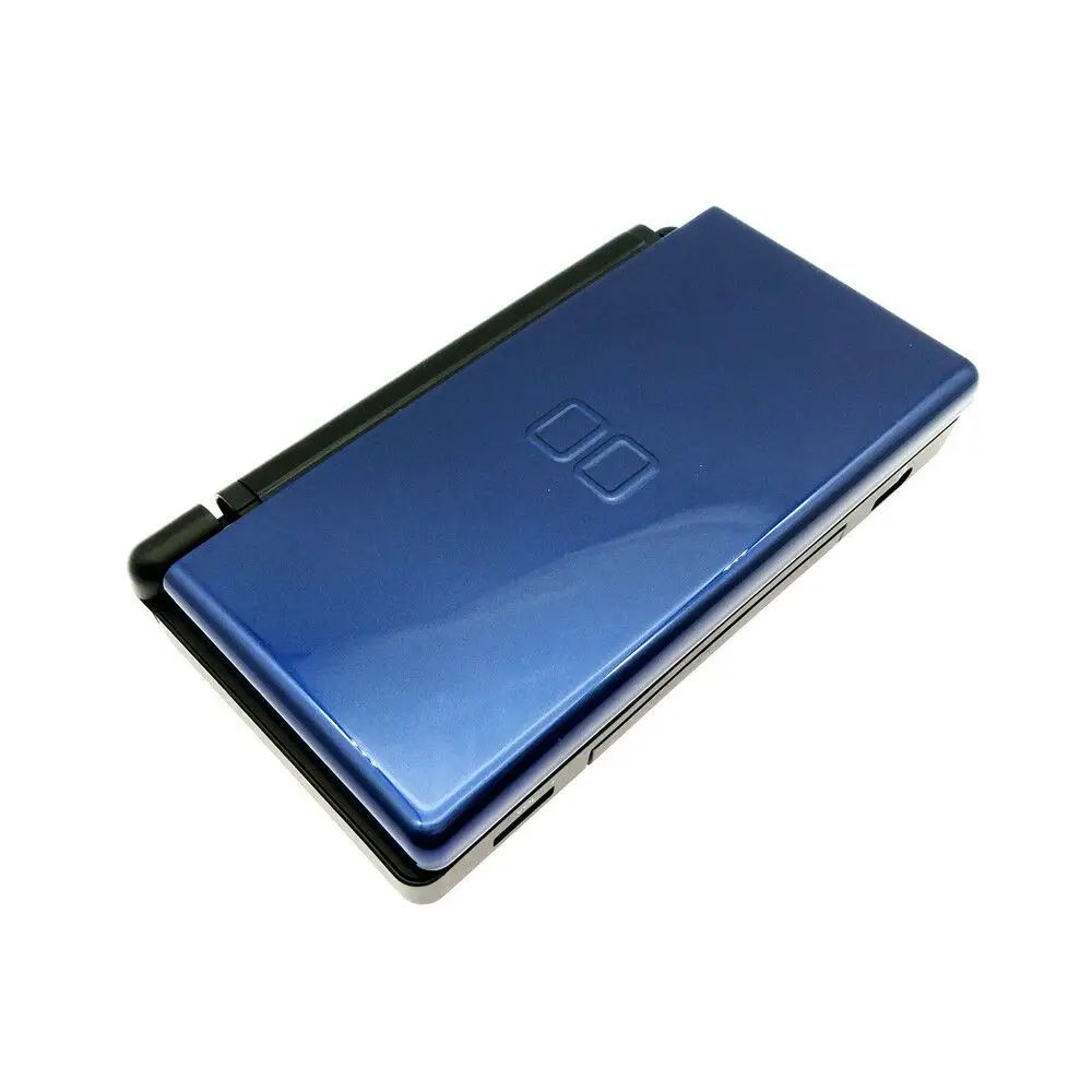 Top Blue Bottom Black Full Housing Shell Case Cover Buttons + Screwdriver Tool Kit For DS Lite NDSL
