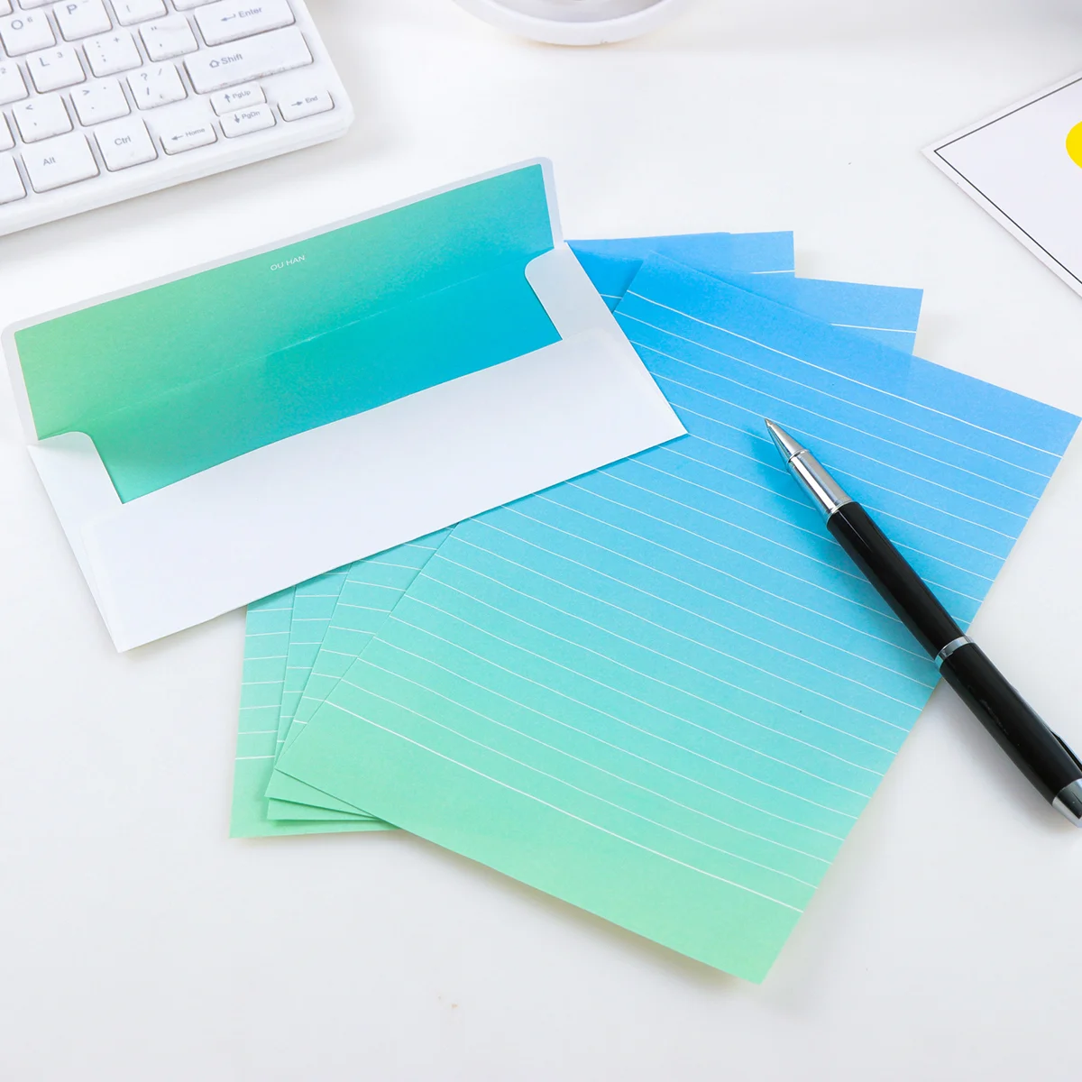 24Pcs Letter Paper Envelopes Set Premium Stationery Writing Papers Note Cards Envelope Kits Paper Envelopes Stationery Supplies