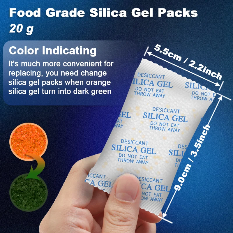 Lot De 100 Sachets Déshydratants Gel De Silice 2g | Pour Absorption Humidité - Neuf