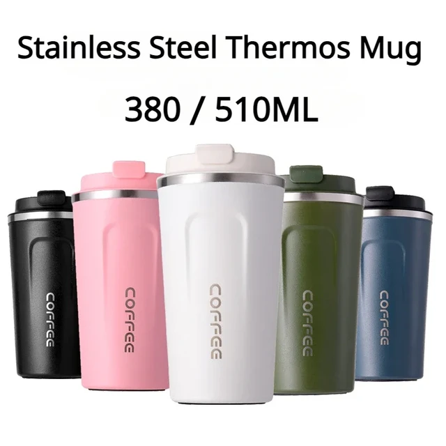 Stainless Steel Coffee Thermos Mug  Stainless Steel Car Vacuum Flasks -  380/510ml - Aliexpress