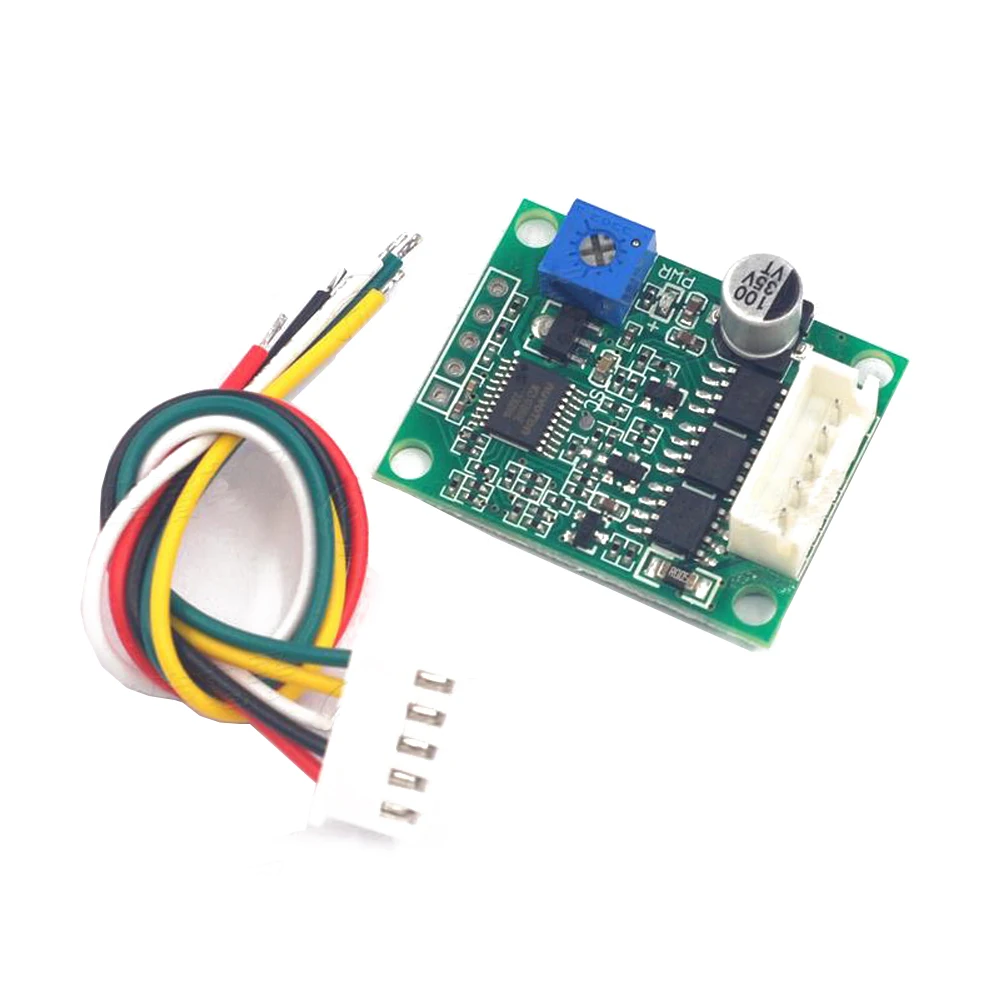 

DC6-20V 60W Three-phase Brushless Motor Speed Controller Without Hall BLDC Driver Board Module Motor Speed Governor With Cable