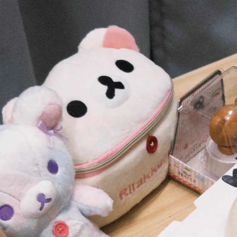 Kawaii Rilakkuma الدب بيضاوي الشكل مجسمة حقيبة أقل...
