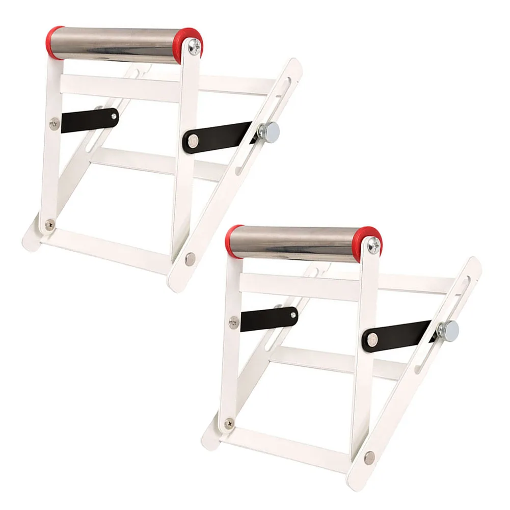 

Folding Material Support Bracket for Cutting Machine Cutting Table Stand Workbench Adjustable Height Range 55~135MM