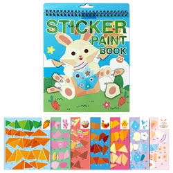 Sticker Book Crafts for Kids Ages 4-8: Engaging Brain Game and Travel Toy Gift (Rabbit Theme)