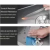 31" x 18" Black Double Bowl Kitchen Sink, Drop-in/Topmount Overmount Kitchen Sinks Basin with 304 Nano-Coated and Accessories 3