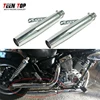 38 40 43 45mm Retro Cafe Racer Motorcycle Exhaust Retro Muffler For Harley Davidson Motobike Silencieux Exhaust CBR150 Z250 Tube