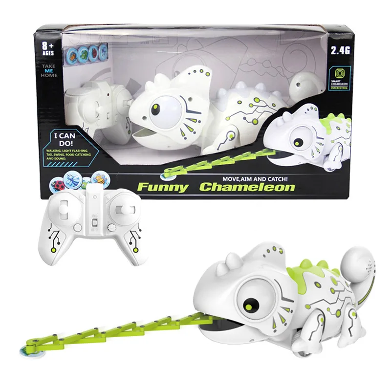 Toys RC Animal Model Electric Pets Robot lizard Remote Control Roar Walking LED Light Funny Novelty Boys Gifts Toys For Children 4