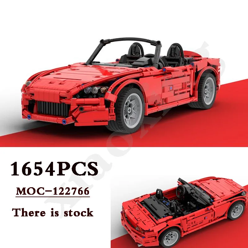 

2023 New S2000MOC-122766 Supercar Static Edition 1654pcs Fit 42115 Assembled Building Blocks Kids Toys DIY Birthday Gifts