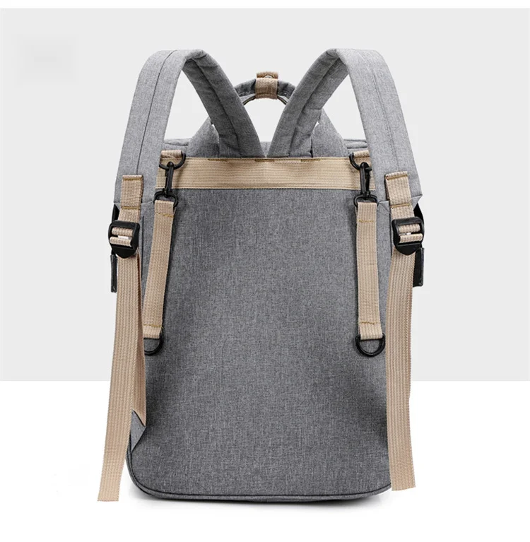 Nova bolsa dobrável multifuncional para mamãe e bebê, bolsa para mamadeira e fraldas, mochila para dormir_voghion.com