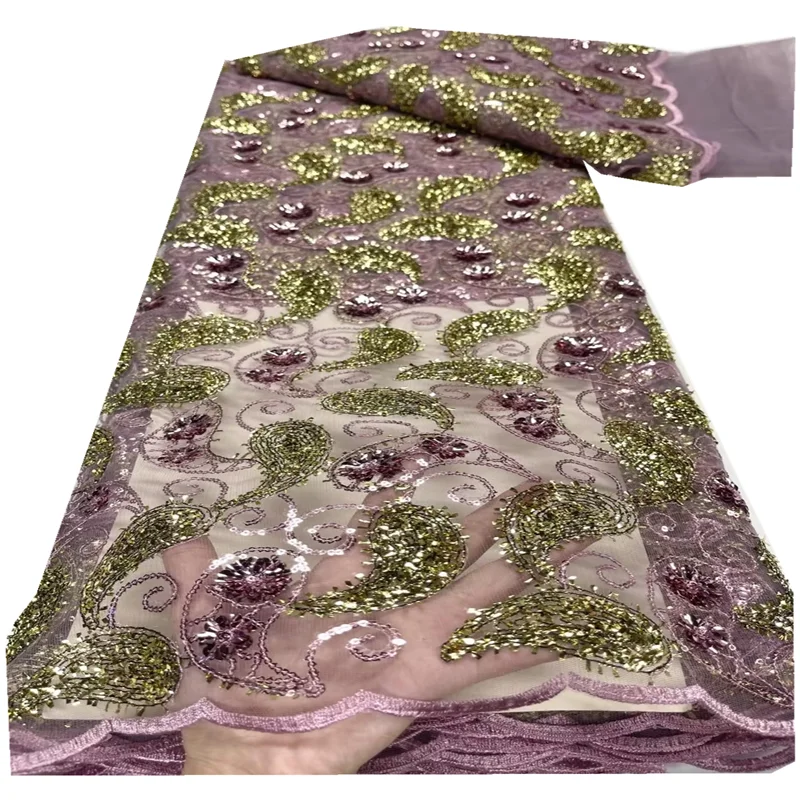 

Африканские блестки, кружевные ткани, новейшая вышивка блестками, французская фототкань для детской свадьбы FYU318