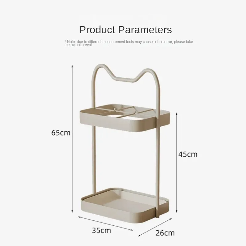 Large Capacity Umbrella Storage Rack Commercial Iron Bucket Household Floor Standing Door Storage Multi-Use Entryway Organizer