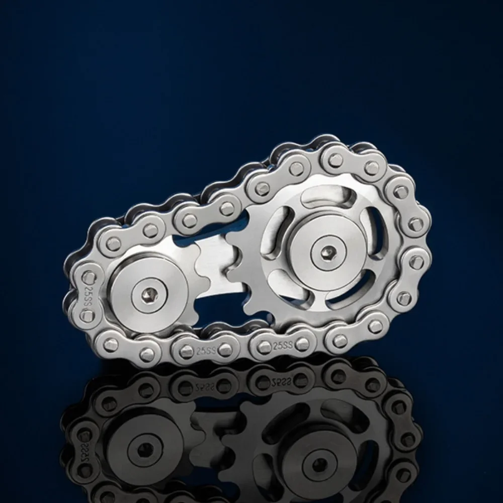 Fidget Toys Fidget Spinner Fidget Toy Fidget Spinners Fingertip Stress Relief Toy Fingertip Decompression Toy Finger Gyro Toy Gear Chain Gyro Fingertip Gyro Sprockets Chains Sprockets Flywheel Metal Toys Sproket Roadbike Spinner Fingertip Toys