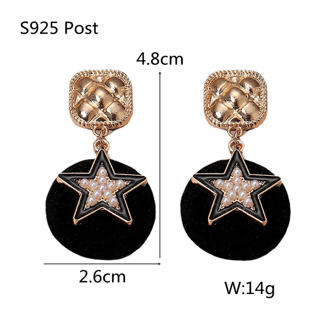 Style Simulated Pearl Earrings For Women Personality Geometric Female Elegant Earring Jewelry Valentine's Day Girl Gift