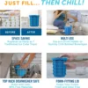 The Original Ice Cube Maker| Holds Up to 180 Ice Cubes | Silicon Bucket | Perfect for Indoor/Outdoor Use | Bottled Beverage Cool 5