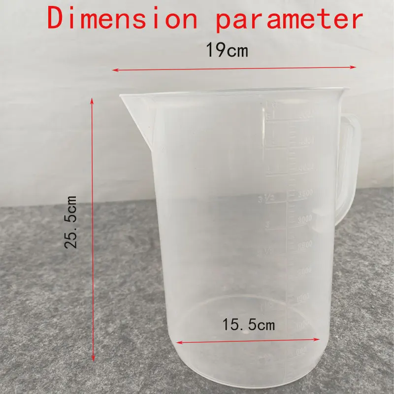 5 liter oil measuring cup Large capacity with graduated transmission oil measuring cup auto repair drum wave box filling mea