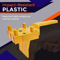 1/8PCS Bois Goujon Trou Perceuse Guide Menuiserie Droite Perforation Localisateur De Localisateur Outils de Menuiserie Goujon Gabarit 