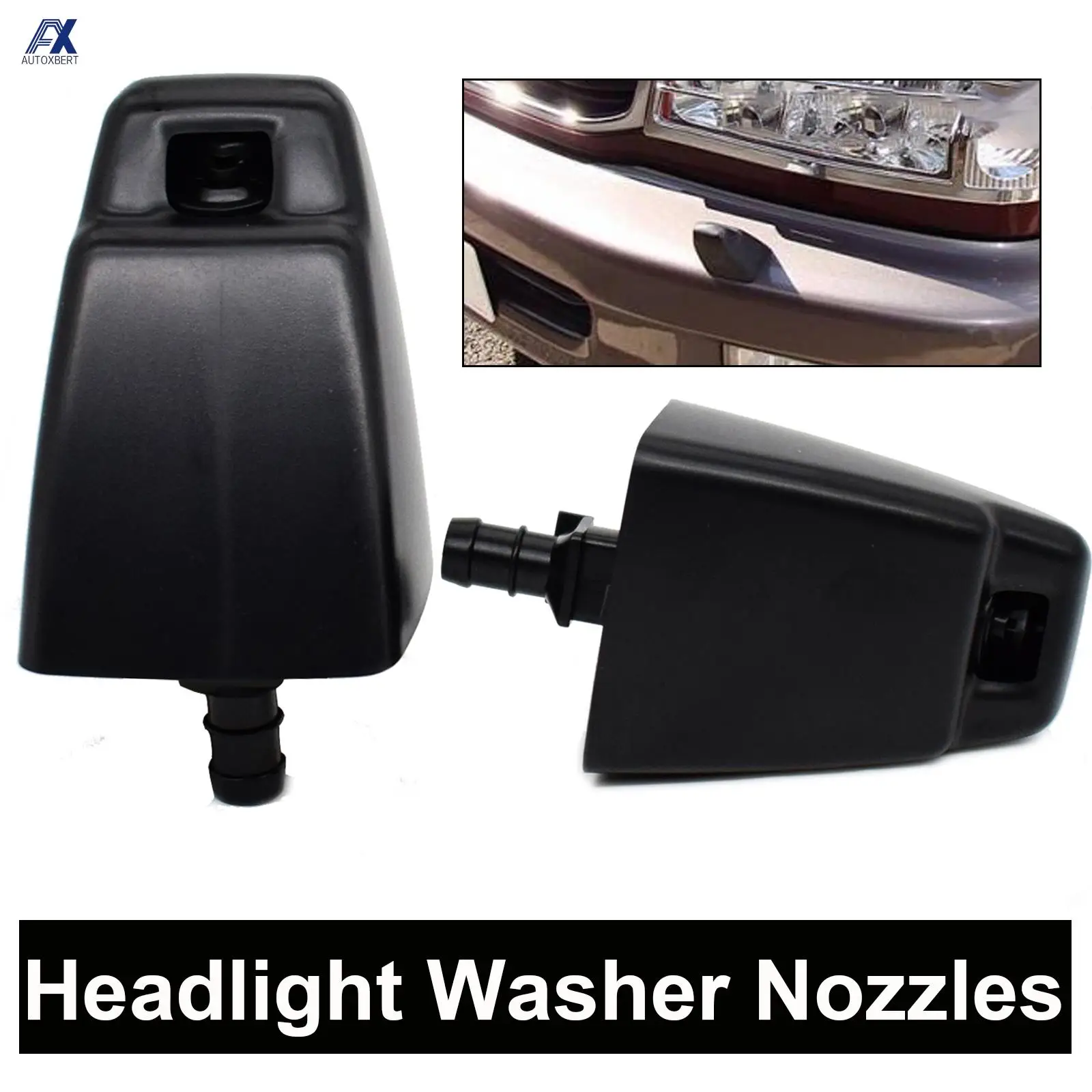 2Pcs Car Headlight Washer Nozzle Headlamp Water Spray Jet Actuator For Toyota Land Cruiser 100 Lexus LX