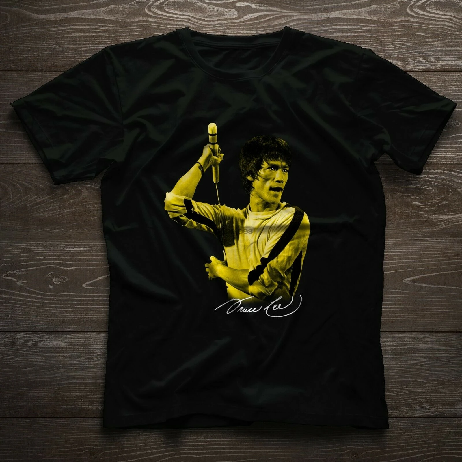 Черная футболка из фильма Игра смерти Брюс Ли боевые искусства Jeet Kune Do |