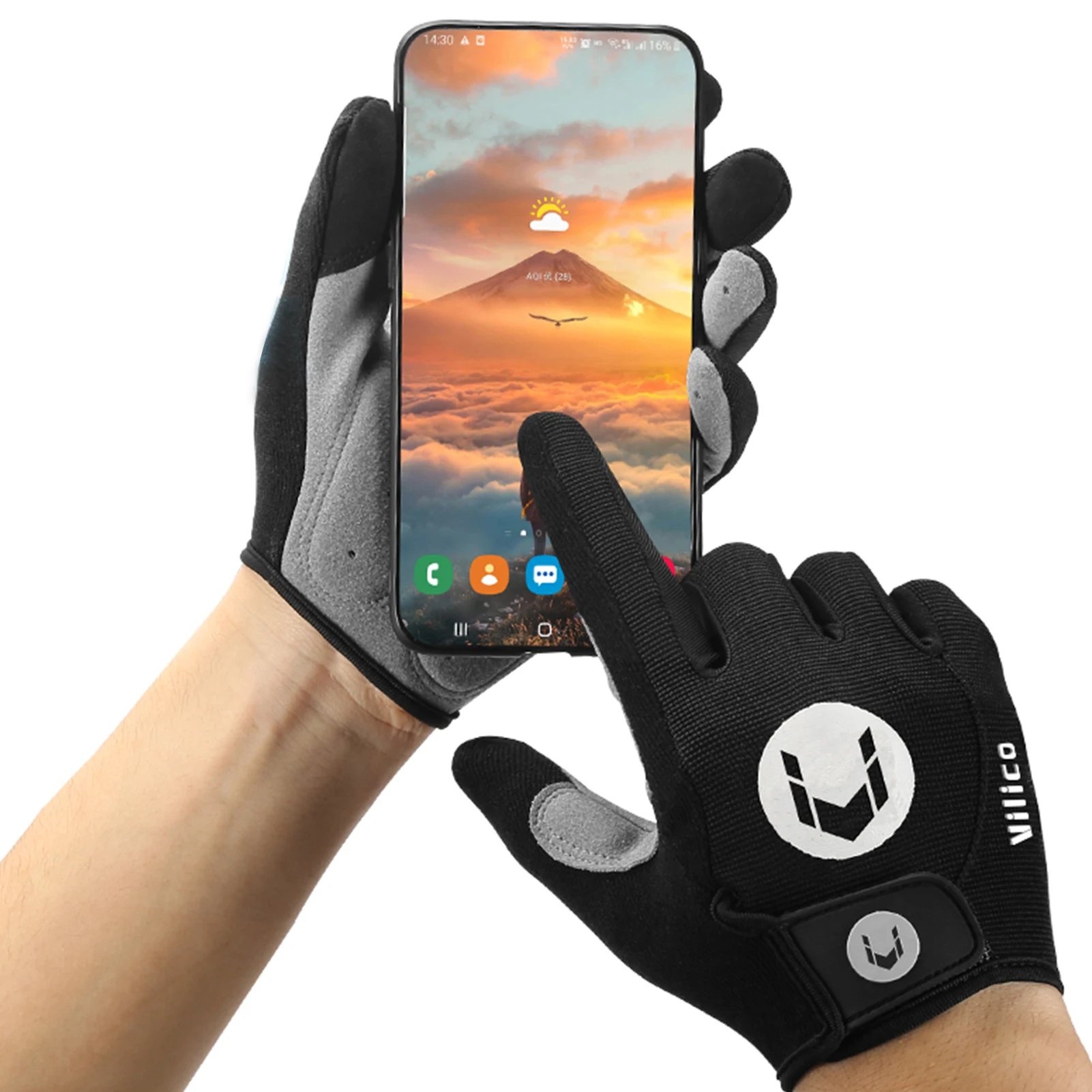 Cycling Gloves Sport Gloves Sports Half Finger Gloves Motorcycle Gloves Cycling Glove Full Finger Bicycle Gloves Anti-skid MTB Bike Gloves Touch Screen Mittens Finger Protector For Cycling Moto