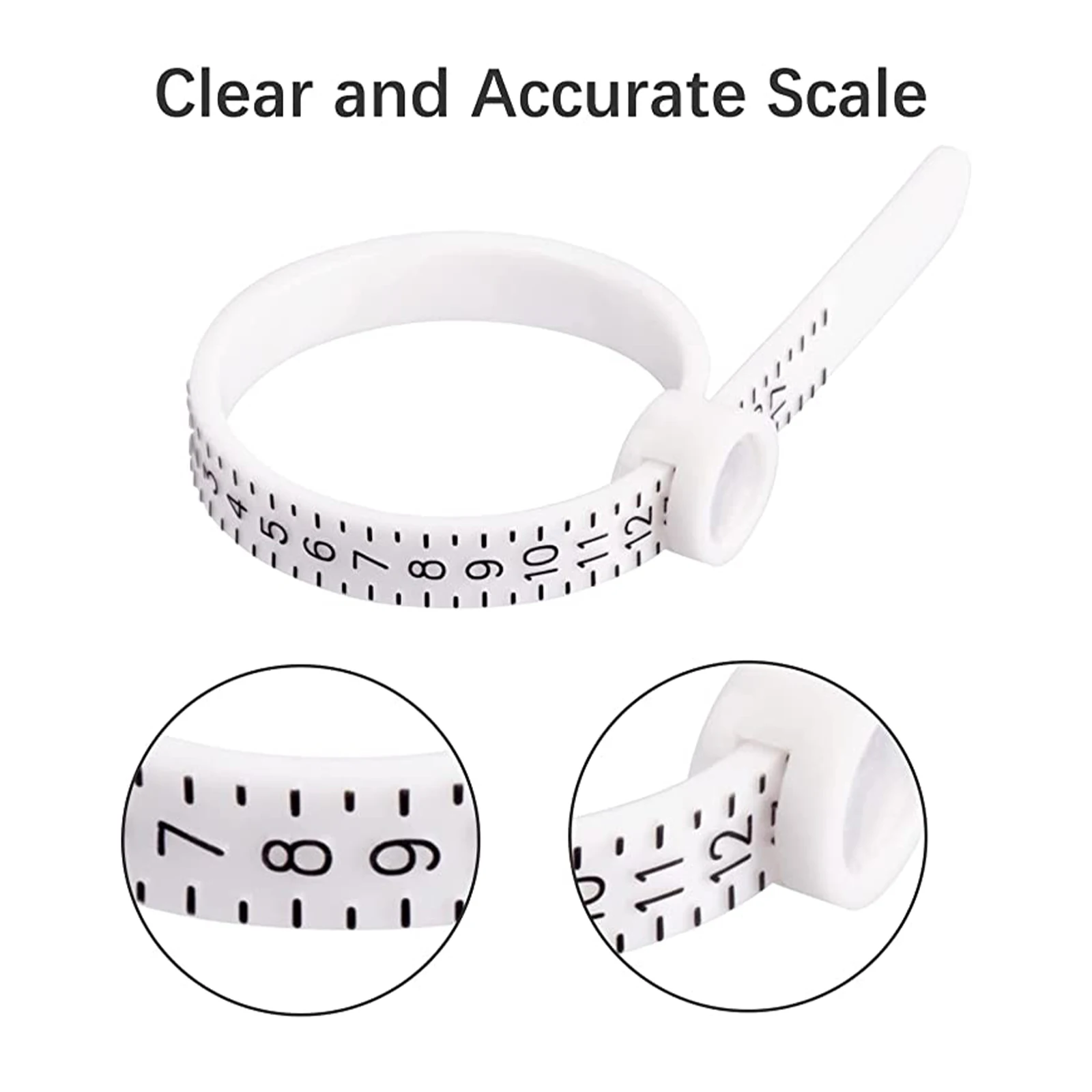  COHEALI 10 Pcs Ring Measurement Ring Sizers for Loose Rings  Ring Gauge Sizer Finger Ring Size Guide Ring Adjuster Tape Measurer Measure  Gauge for Rings Men and Women Belt Jewelry Plastic 