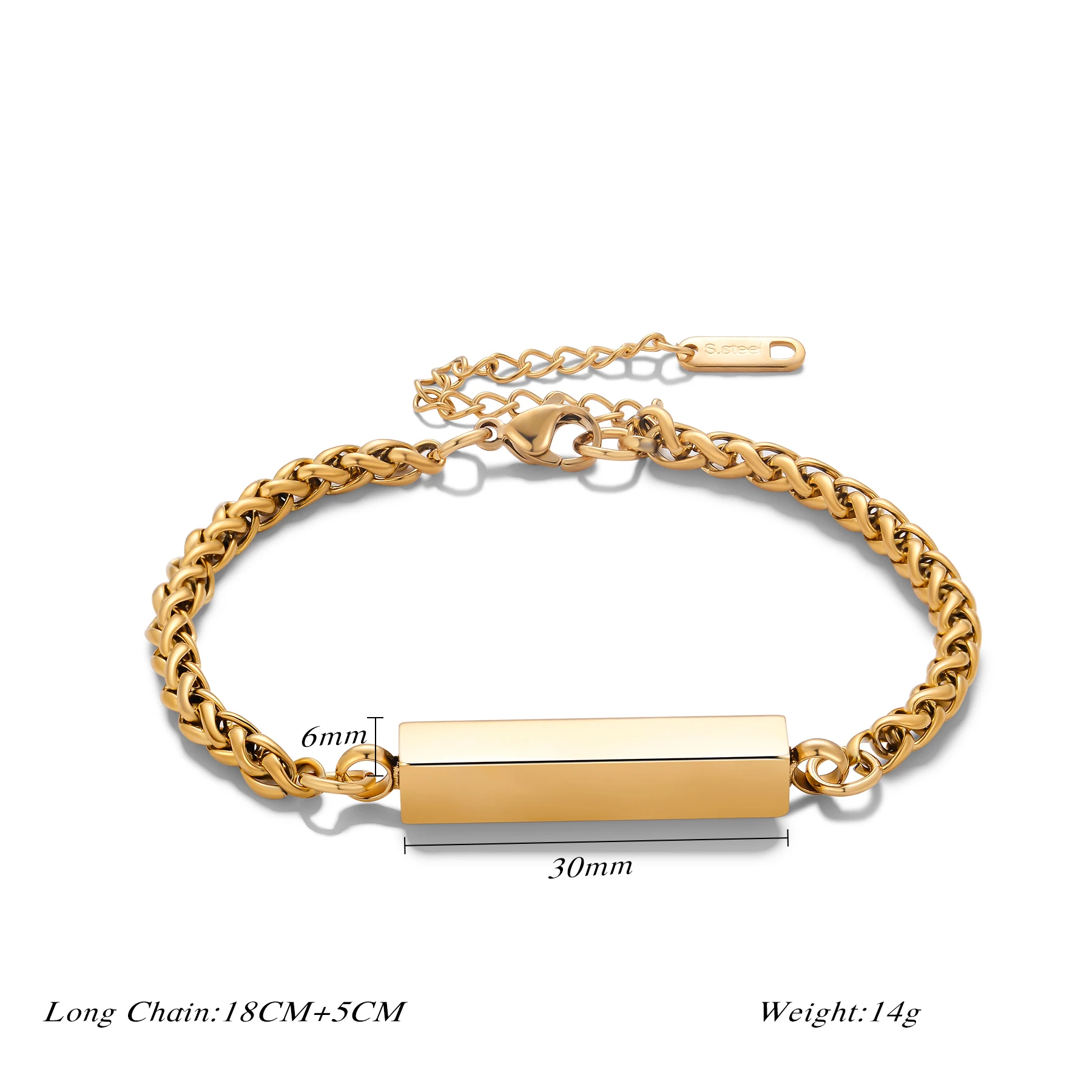 Bracciale Porta Ceneri Personalizzato In Acciaio Inox | Gioiello Commemorativo Con Nome Inciso Per Uomo E Donna - 2
