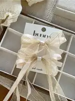 Pinces à cheveux avec ruban en maille pour femmes et filles, 2/6 pièces, accessoires de cheveux de fête 2