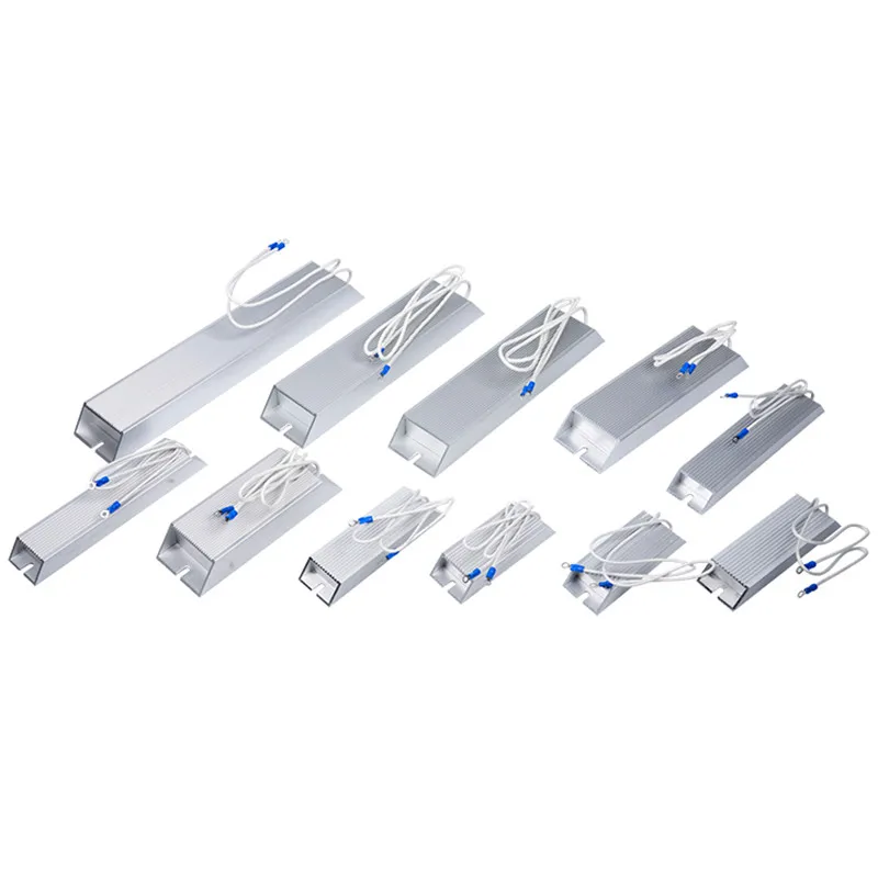 

300 Вт 3/5/10/20/30/40/50/60/70/80/100/150 Ом Тормозной резистор с проводной обмоткой в алюминиевом корпусе с 5 отверстиями