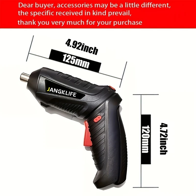 Electric Screwdriver Battery Rechargeable Cordless Screwdriver Powerful Impact Wireless Screwdriver Drill Electric Screw Driver 2