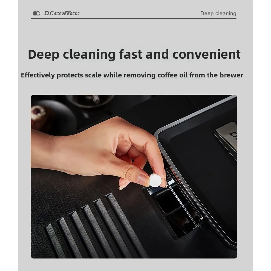 Dr.Coffee Automatic Coffee Machine Cleaning Tablets 2g*100 For Espresso Coffee Maker Professional Grade Household Appliance
