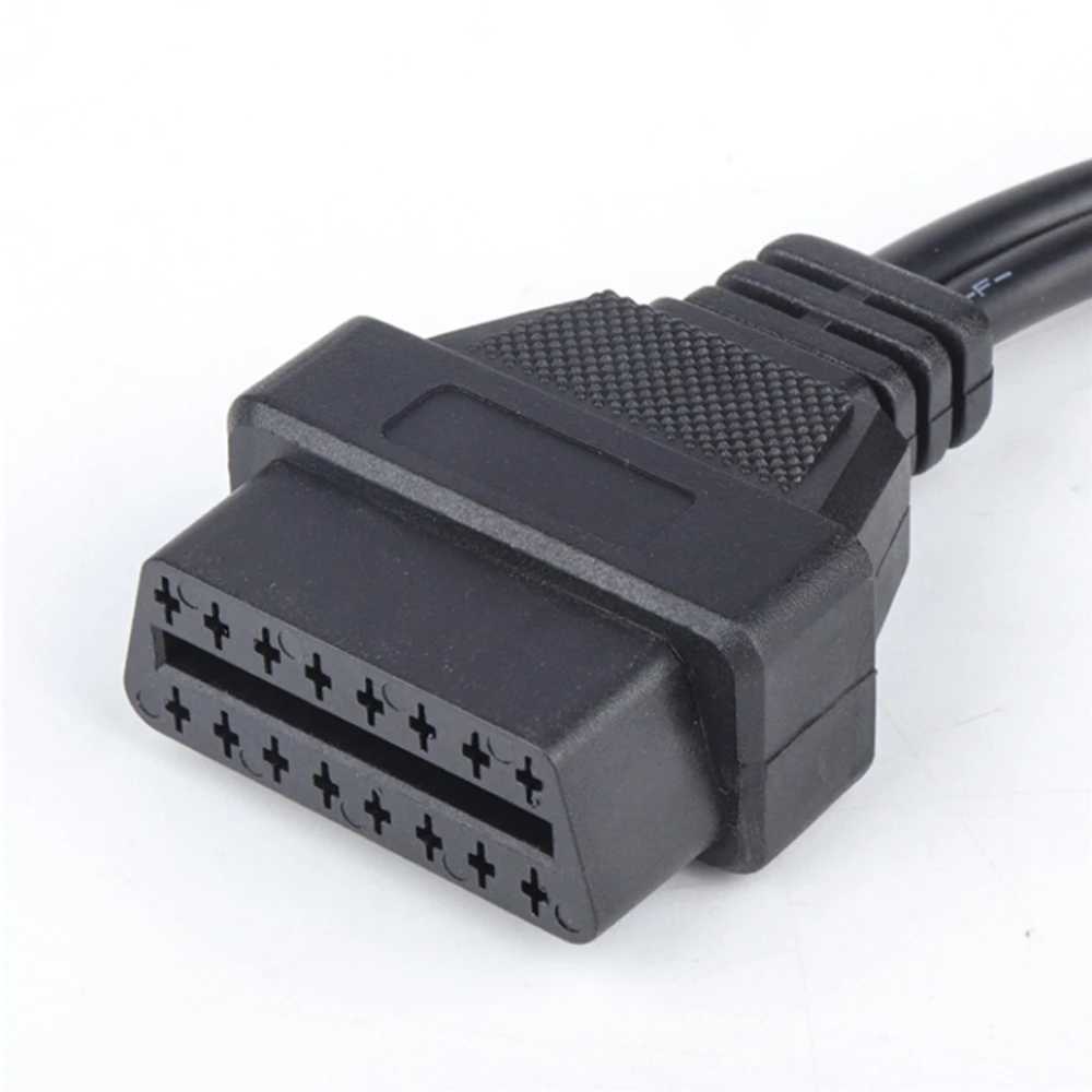 르노 12 핀 OBDII OBD 2 커넥터 어댑터, 진단 익스텐션 케이블, 르노 12 핀, 16 핀, 10 개/몫, 최고의 가격