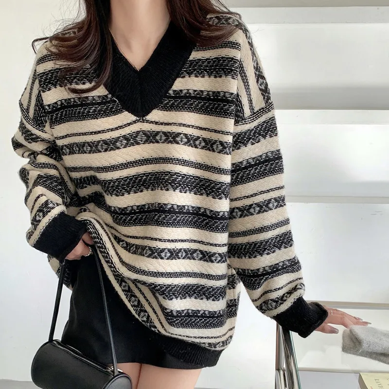 

Lazy Sweaters for Women Autumn and Winter New Fashion Pullover Knitwear for Women Top Fashion