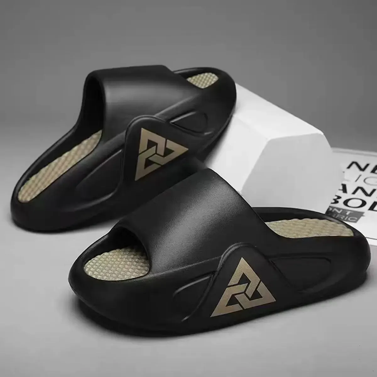 Men's Summer Soft Air Cushioned Casual Slippers EVA Extra Thick Sole Sandals Outdoor Shoes Hombre soft slippers summer slippers anti slip sandals