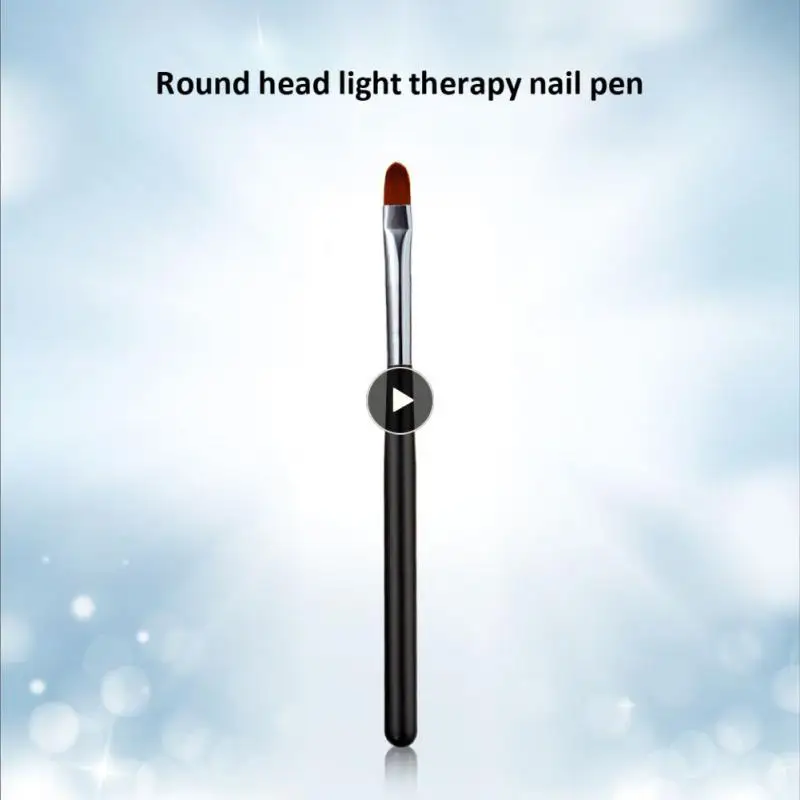 УФ-ручка долговечный уникальный дизайн плоская головка подходит для нейл-арта универсальный инструмент для маникюра ручка с круглым наконечником с плоской головкой