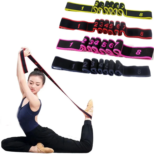 4*90cm Yoga Elastic Stretch Belt Fitness Resistance Band Exercise Pull Strap Sports For Pilates Dance Gymnastics Body Building 4*90cm Yoga Elastic Stretch Belt Fitness Resistance Band Exercise Pull Strap Sports For Pilates Dance Gymnastics Body Building
