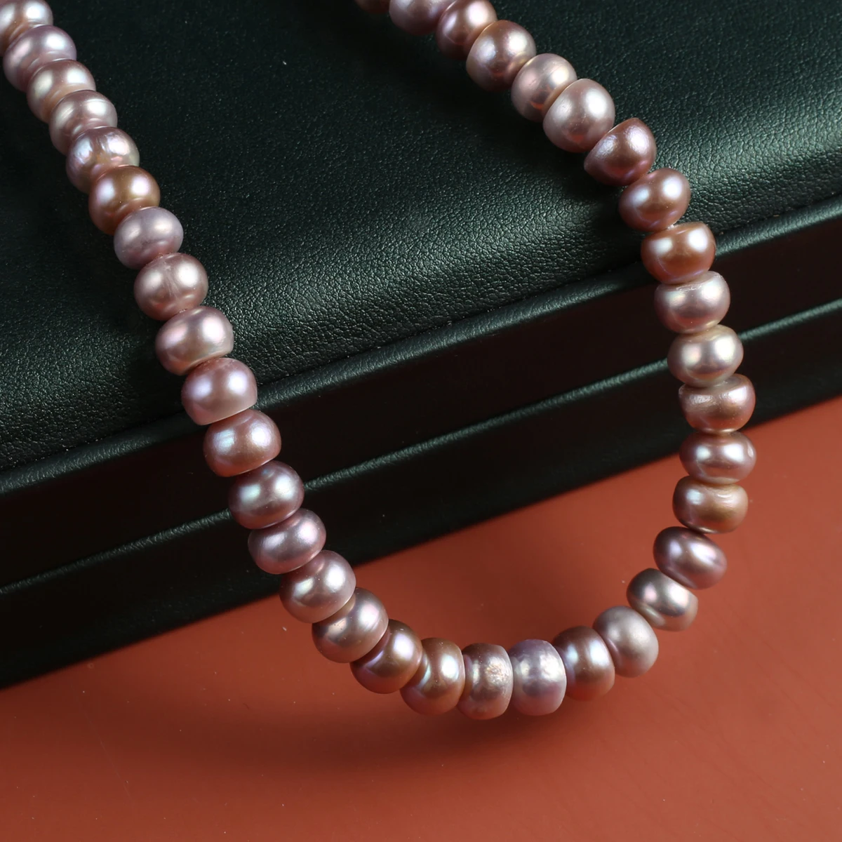 Natural Freshwater Pearl Flat Beads Purple Orange Loose Spacing Pearl Jewelry DIY Making Necklace Bracelet Accessories Gift