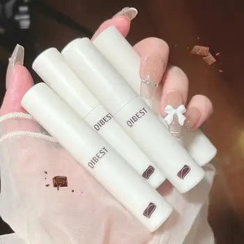 립 글로스 벨벳 매트 립 틴트 머드 오래 지속되는 입술 메이크업 립 글레이즈 소프트 미스트 리퀴드 립스틱, 논스틱 컵 화장품