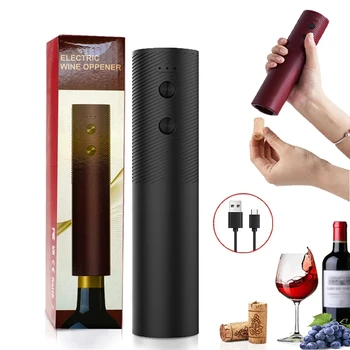 Apribottiglie elettrico per vino Cavatappi automatico per vino rosso Apribottiglie ricaricabile Bottone con un clic Utensili per vino Prodotti da cucina 1