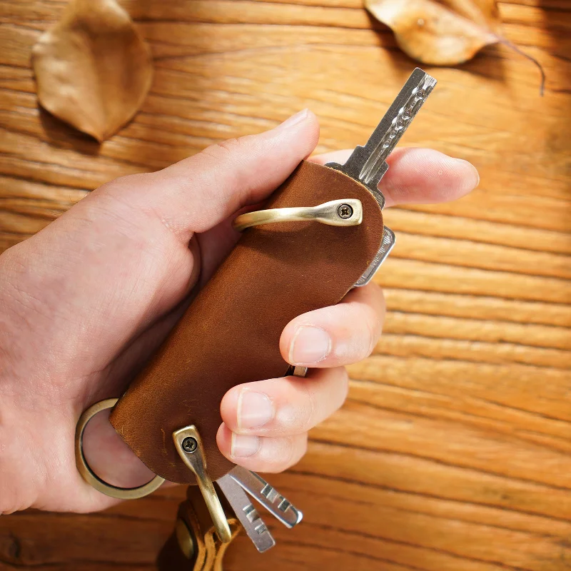 Casco leather EDC key organizer  Rouxco Leather – Rouxco Leather