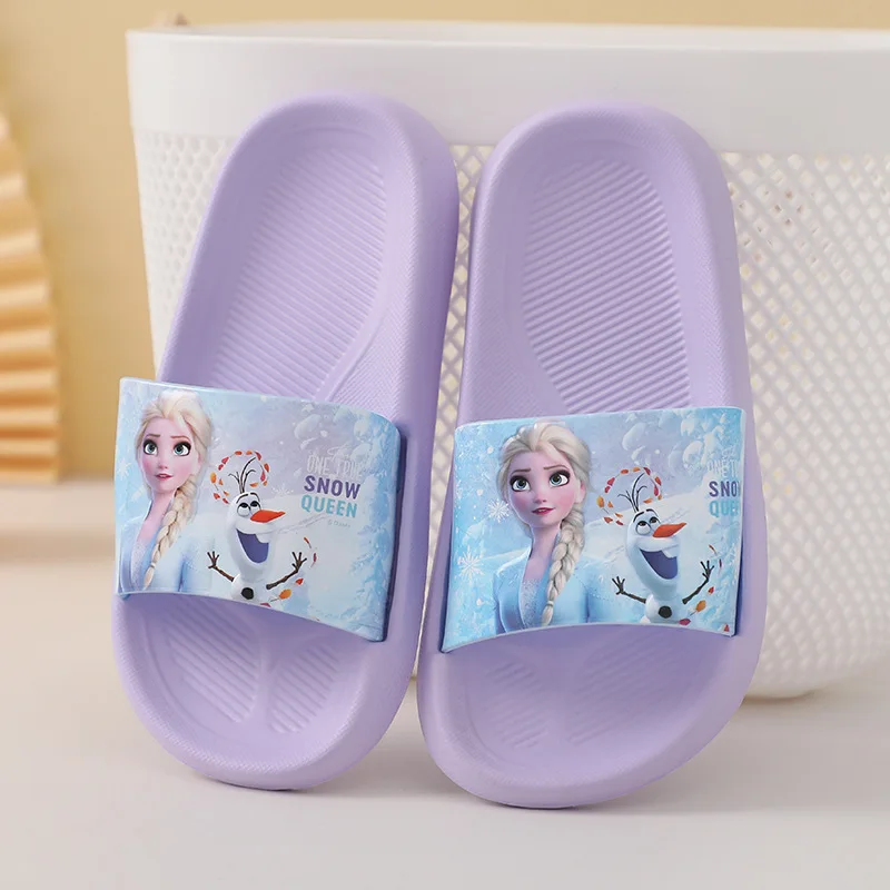 Frozen Girls' Slippers Summer Cartoon Elsa Princess EVA Lightweight Indoor Home Soft Bottom Children's Coolpad 3