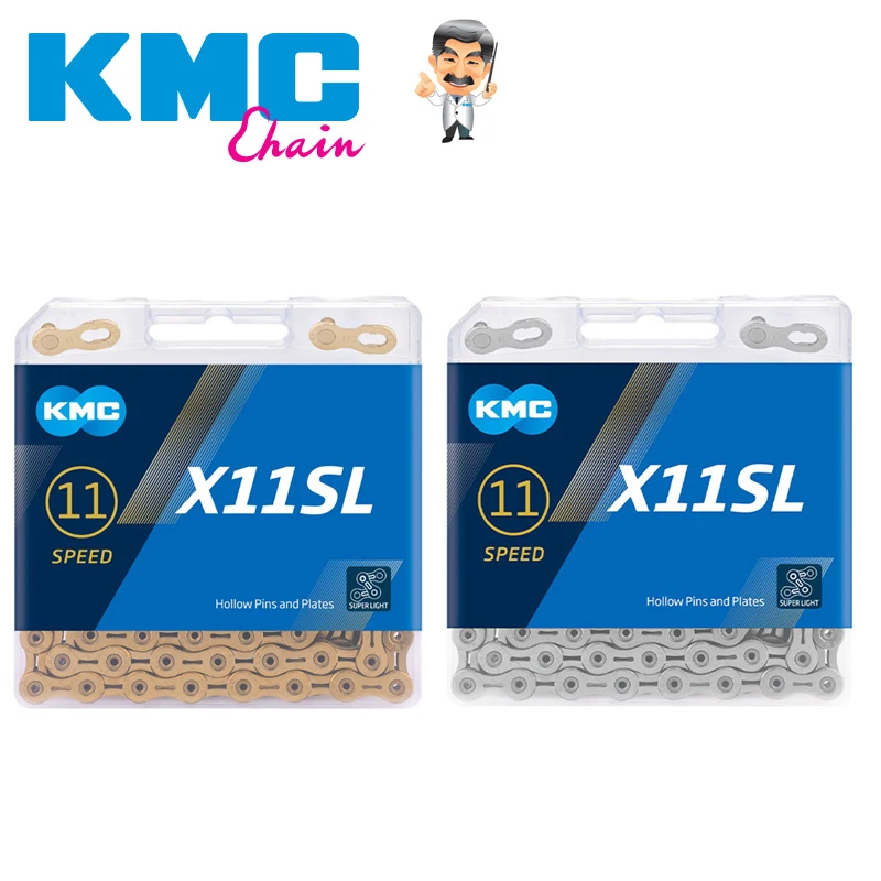 

KMC X11 Chain X11SL 118L 11-speed chain Mountain Bicycle Chains Original MTB Road Bike Chian for Shimano/SRAM/Campagnolo