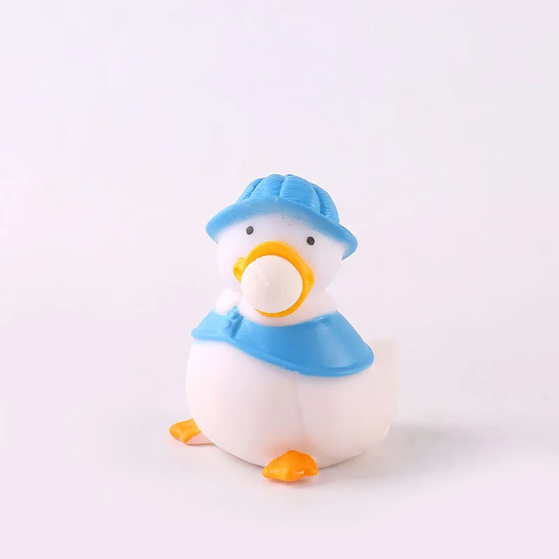 1Pc Squeezing and Bubble Blowing Adult Stress Relief Toy Cartoon Pinching and Music Duck Blowing Balloon Rebound Doll