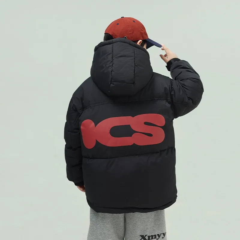 Winter Clothes High Velvet Waterproof Children's down Jacket New National Standard 90 White Duck down Boys Girls Bread Coat