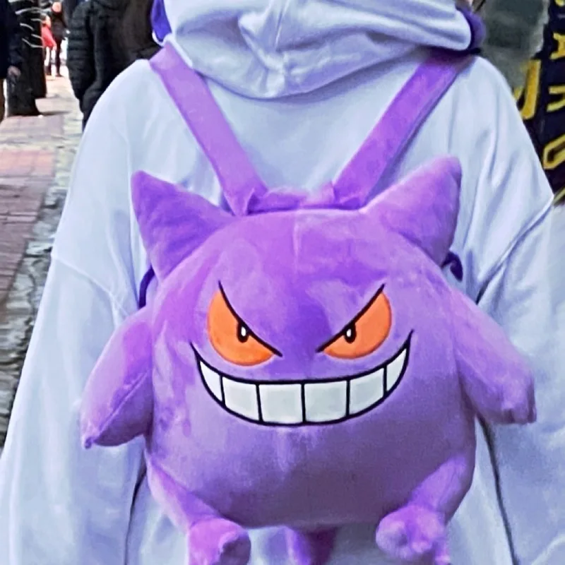 Pokemon Gengar Plush Backpack Kawaii Bag Men Women Mobile Phone ...