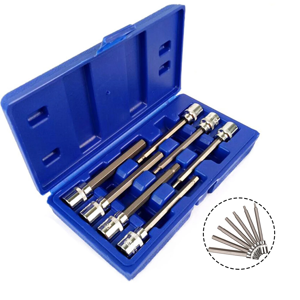 익스텐션 소켓 세트 소켓 어댑터, 토크 소켓 렌치 소켓 세트, 22x11x5 cm 수공구 액세서리, 7 개