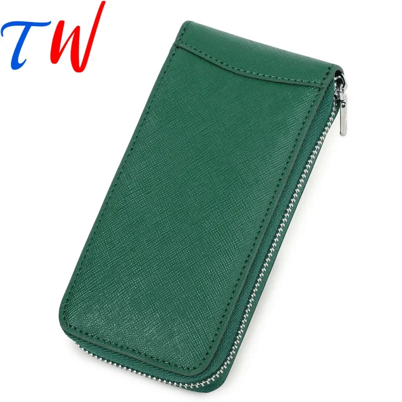 Genuine Leather Watch Bag Cross Pattern Head Layer Cowhide Watch Case Bag Single Pack Watches Portable Travel Free