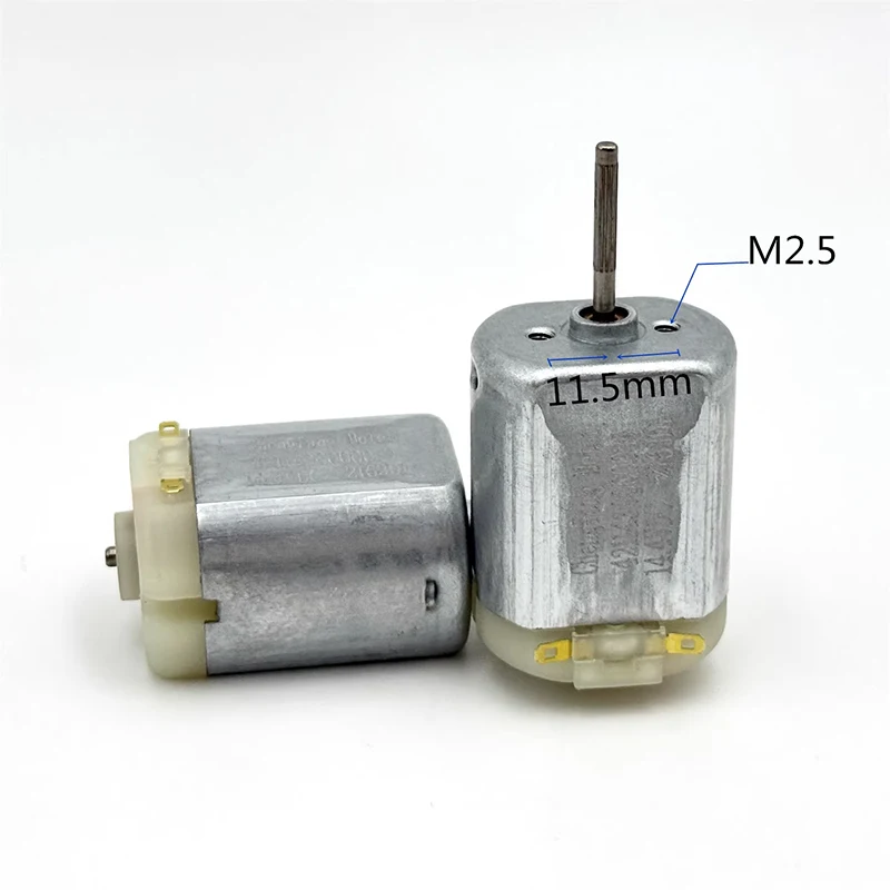 미니 24mm 플랫 전기 모터 FP-280CN-11415 카본 브러시 널링 샤프트 DIY 장난감 청소기 엔진용 6V 9V 12V 14.4V 6100RPM DC