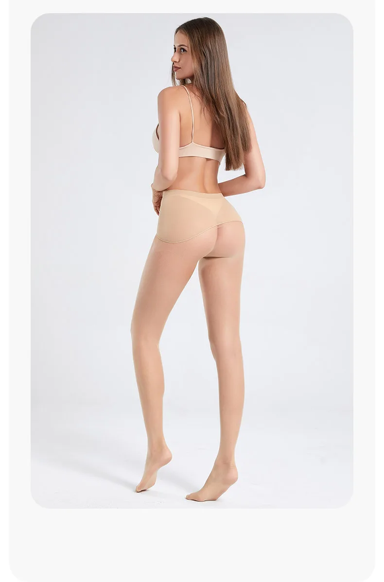 BONAS 3D ultradünne Strumpfhose mit hoher Taille für Damen, atmungsaktive Strumpfhose, nahtloser Schritt, hohe Elastizität, weiche Strümpfe – Detail 3