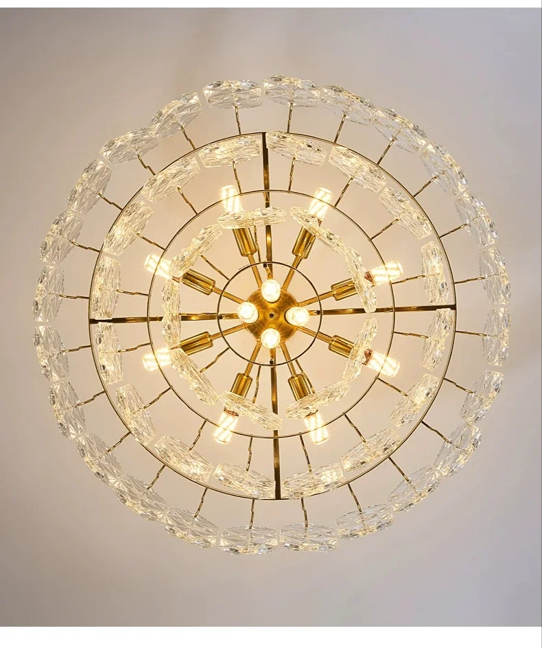 

Modern diamond crystal chandelier, luxurious floodlight atmosphere, high-end atmospheric chandelier YX456TB