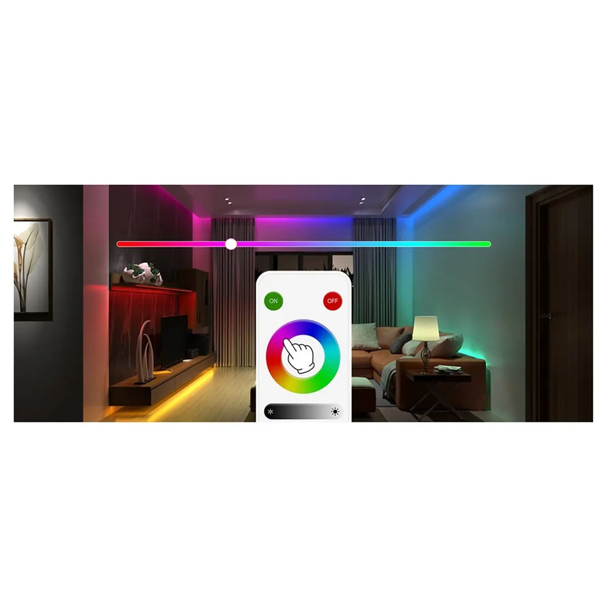 A10R RB3 2.4G 무선 터치 무선 주파수 리모컨 (RGB LED 스트립 조명 제어용)